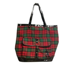 Disney Parks And Resorts Mickey Mouse Inspired Red/Green Tarten Tote